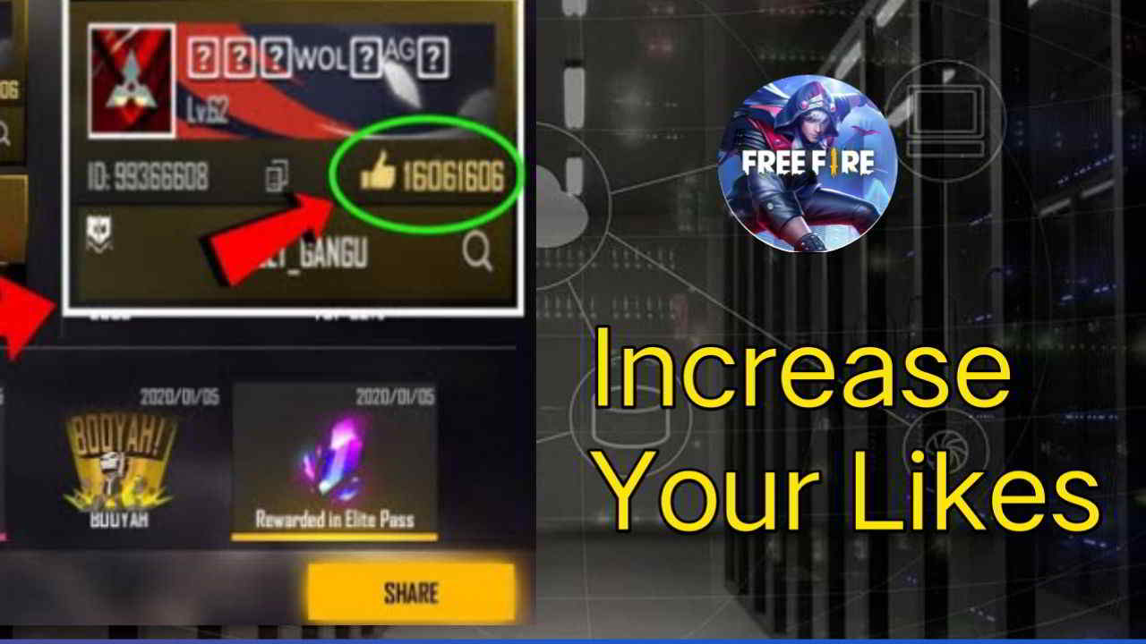 increase likes in free fire